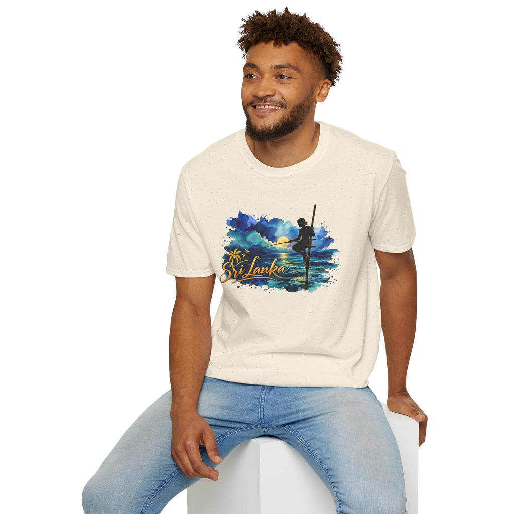 Sri Lanka Watercolor Surf T-Shirt