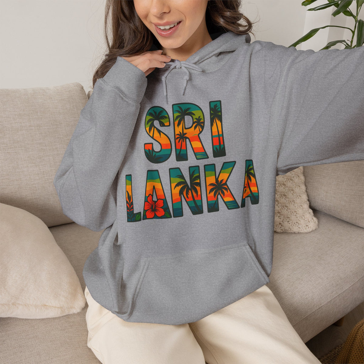 Sri Lanka Tropical Graphic Hoodie | Unisex Heritage Gift