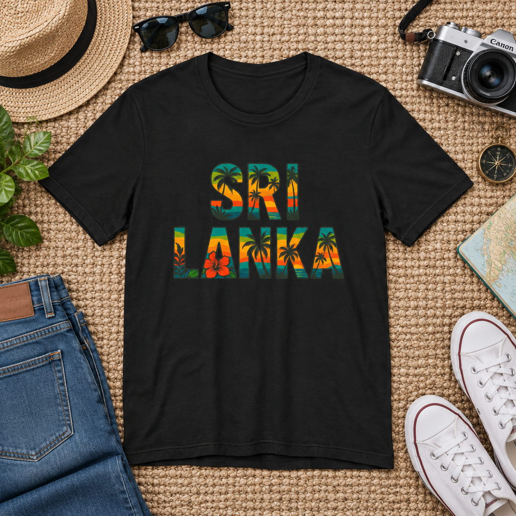 Sri Lanka Tropical Graphic T-Shirt | Unisex Heritage Gift