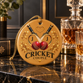 Personalized Cricket Couple Ornament – Couple’s Initials