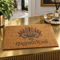 Ayubowan Coir Doormat | Sri Lankan Single Mask Design