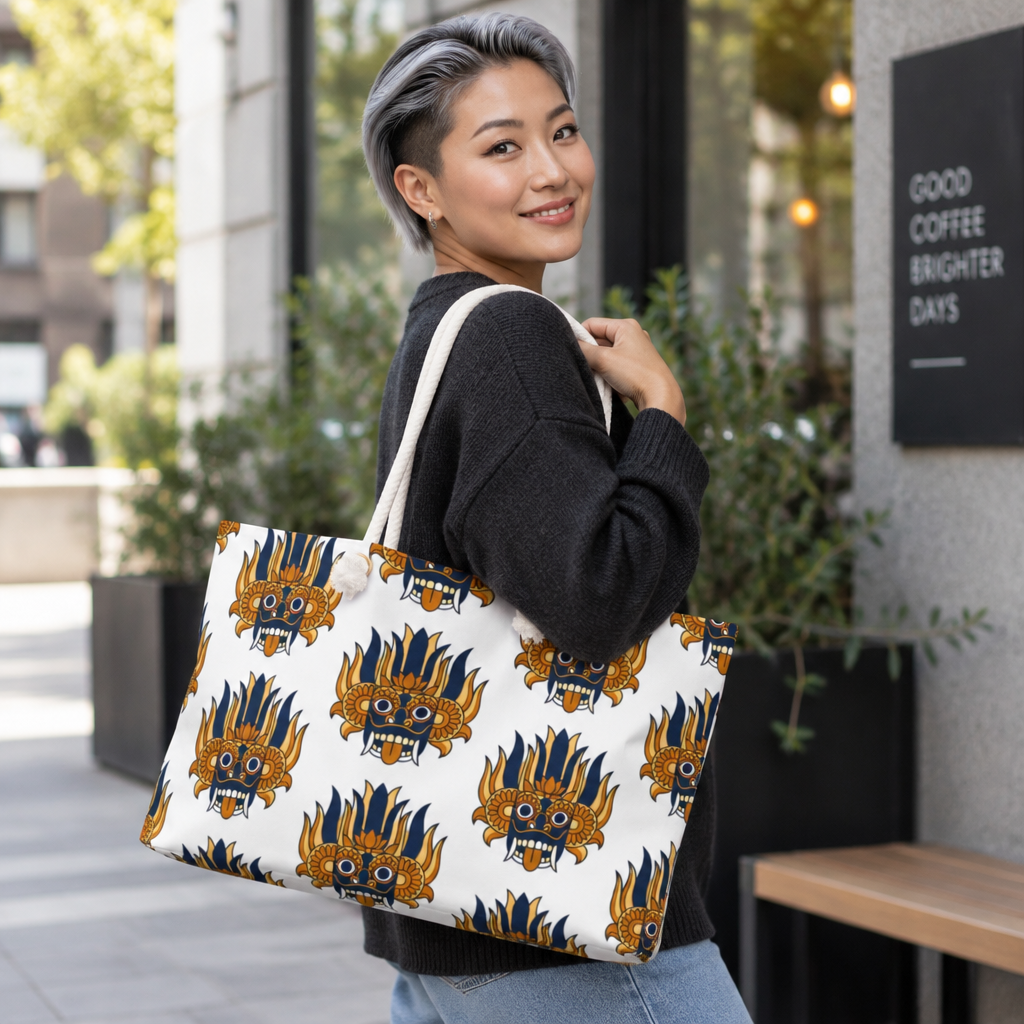 SriLanka Mask Pattern Weekender Bag