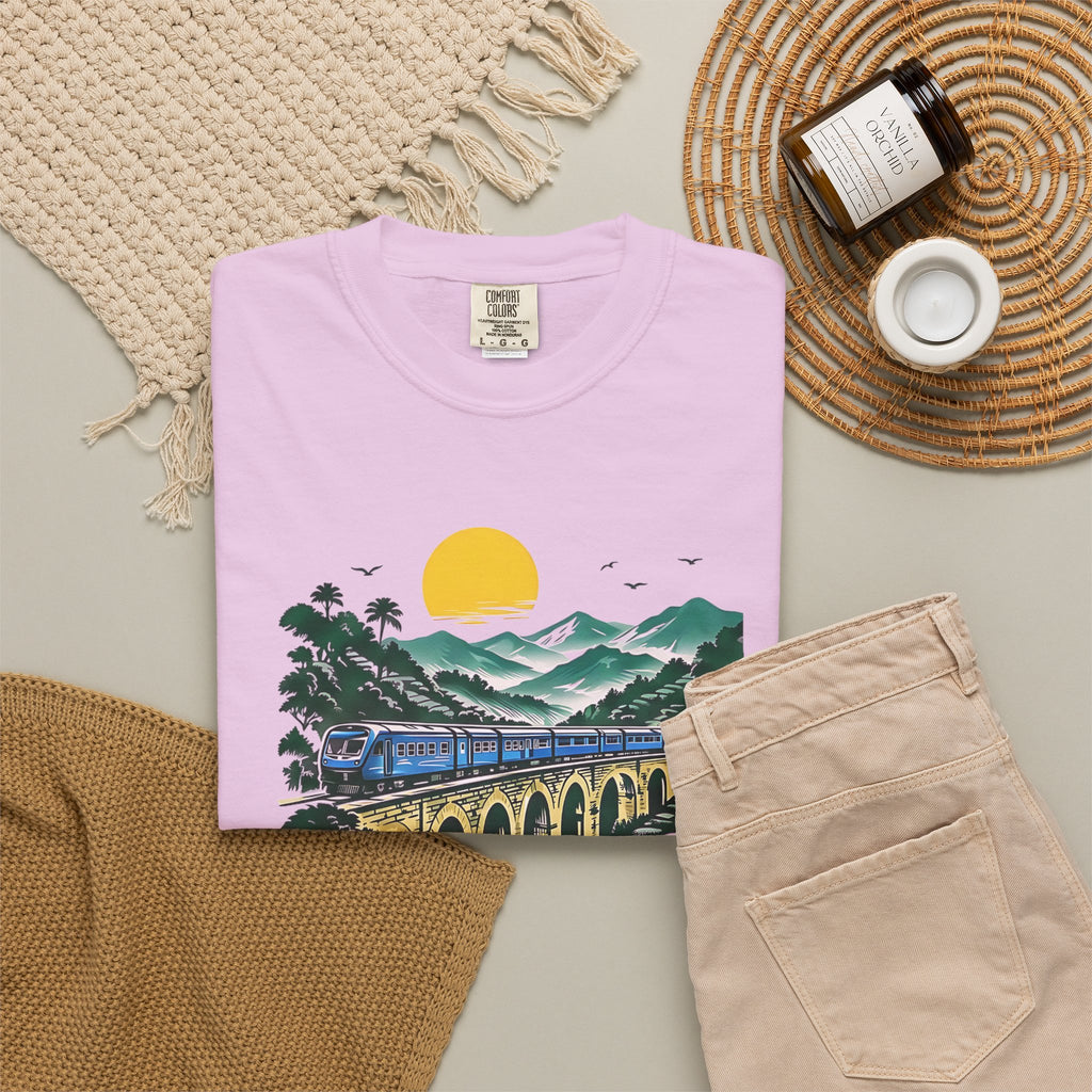 Sri Lanka Nine Arch Bridge Unisex T-Shirt Vintage Railway Tee