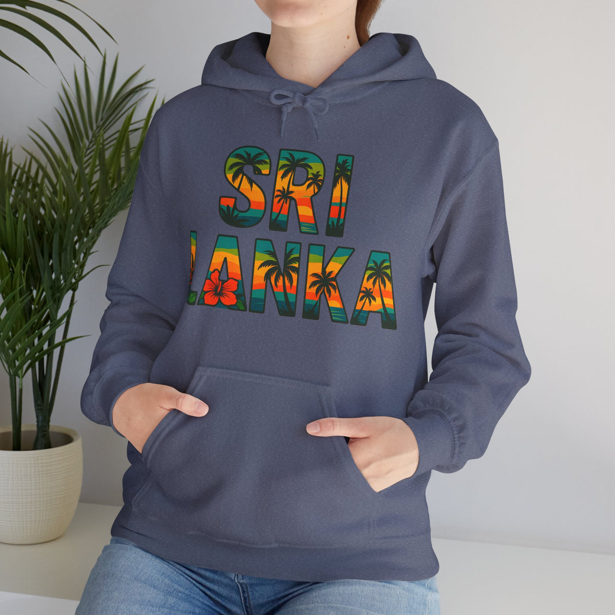 Sri Lanka Tropical Graphic Hoodie | Unisex Heritage Gift