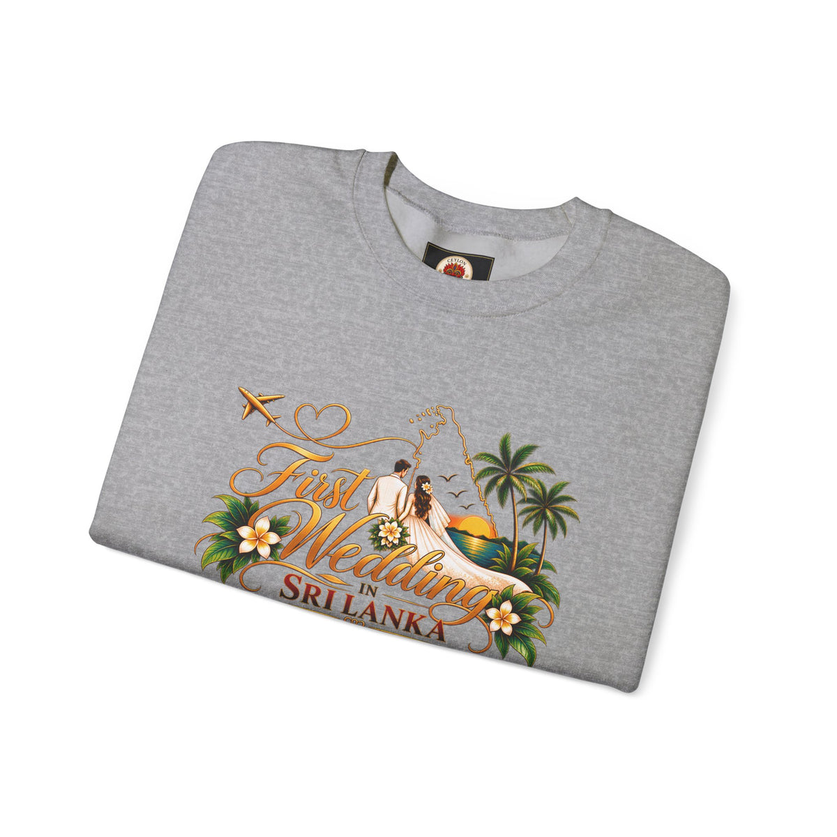 Personalized Sri Lanka Wedding Sweatshirt – Unisex Crewneck