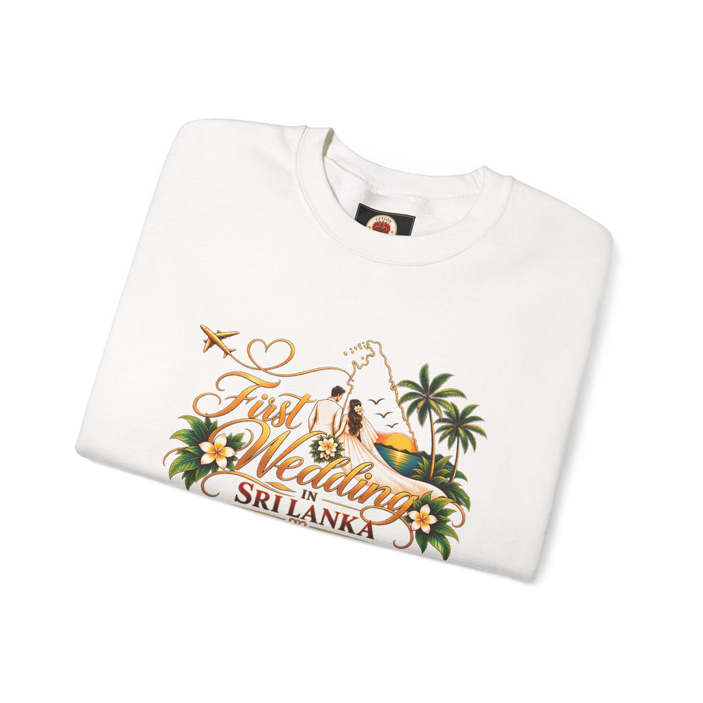 Personalized Sri Lanka Wedding Sweatshirt – Unisex Crewneck