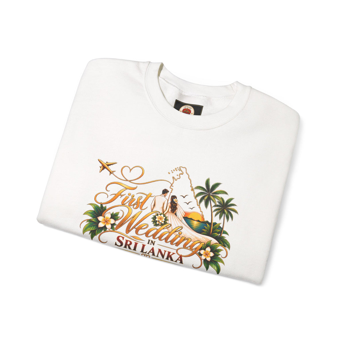 Personalized Sri Lanka Wedding Sweatshirt – Unisex Crewneck