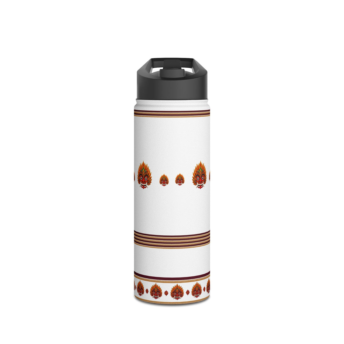 Raksha Mask Stainless Steel Water Bottle  Standard Lid