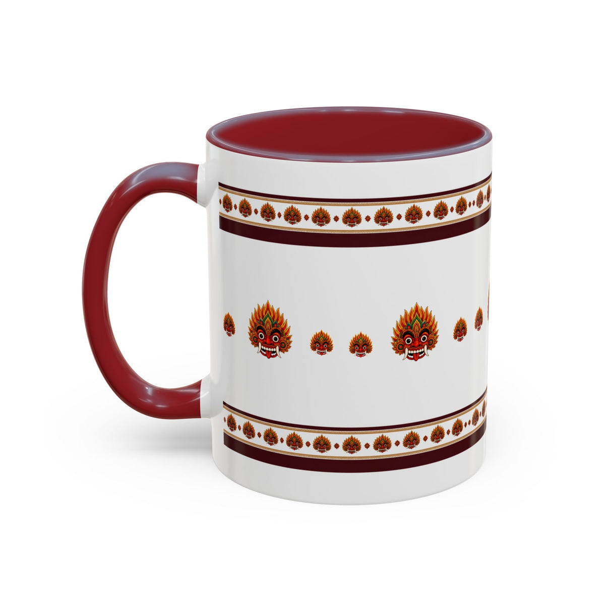 Raksha Mask Accent Coffee Mug Sri Lankan Design