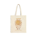 Ayubowan Canvas Tote Bag Sri Lankan Punkalasa Gold Blessing May You Live Long Cotton Shopper
