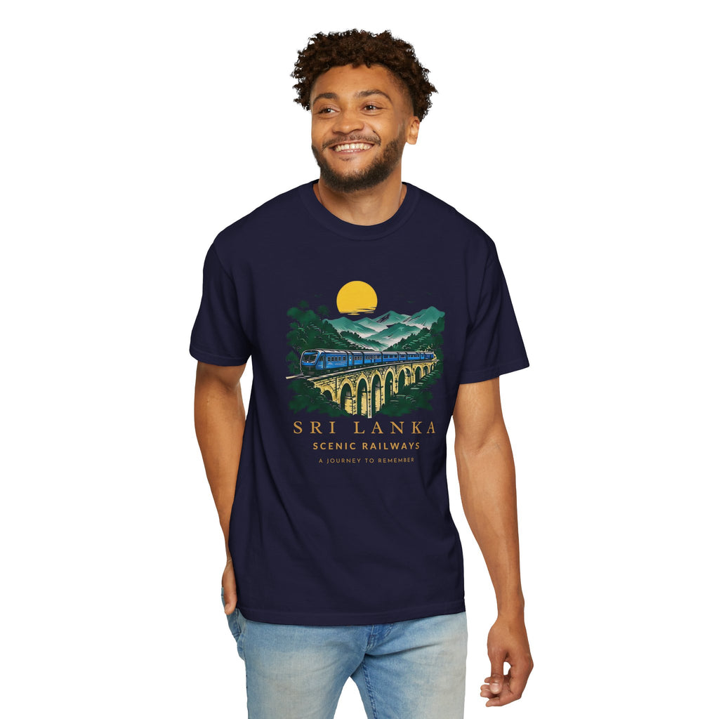 Sri Lanka Nine Arch Bridge Unisex T-Shirt Vintage Railway Tee