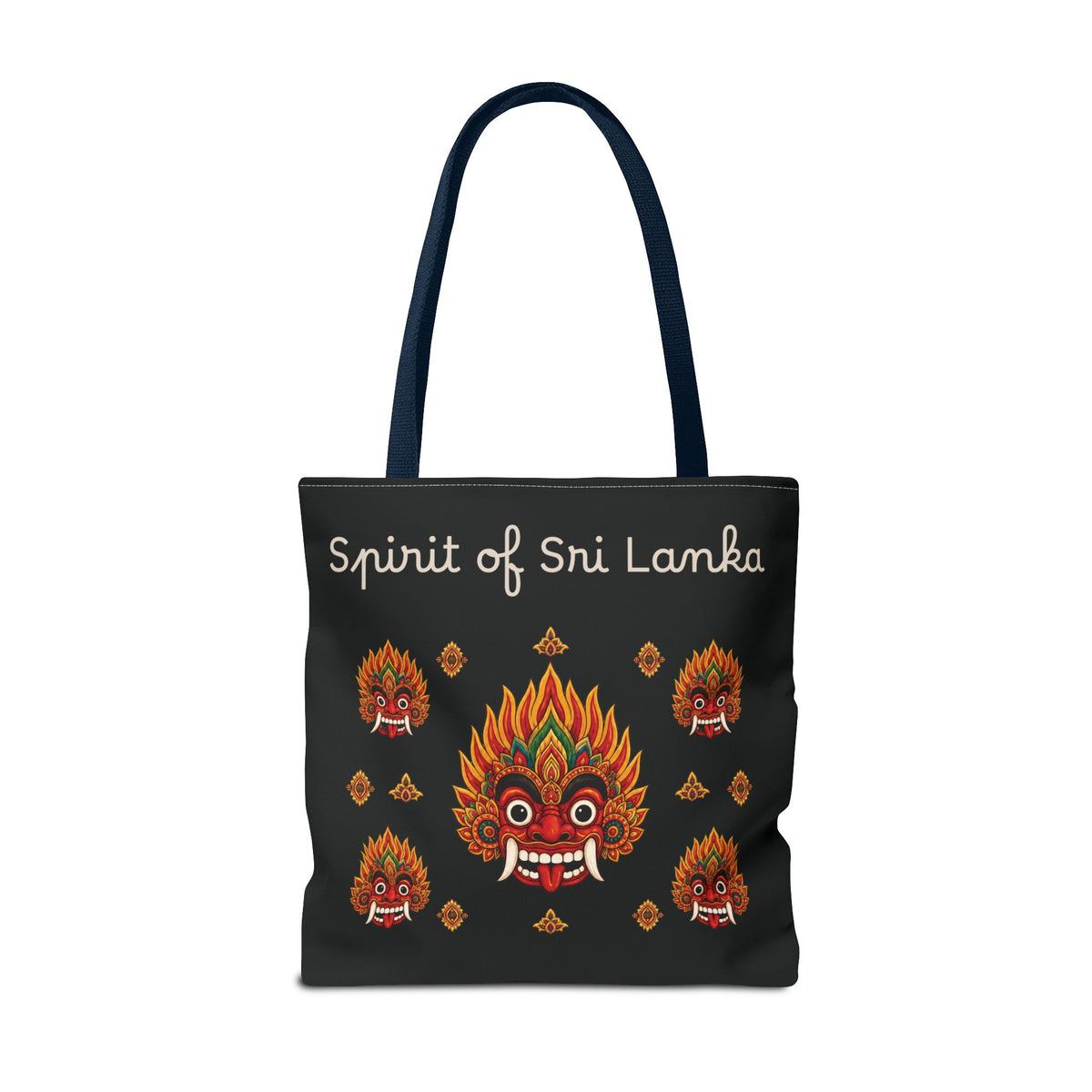 Sri Lankan Gift Tote Bag Spirit of Sri Lanka Raksha Mask Design