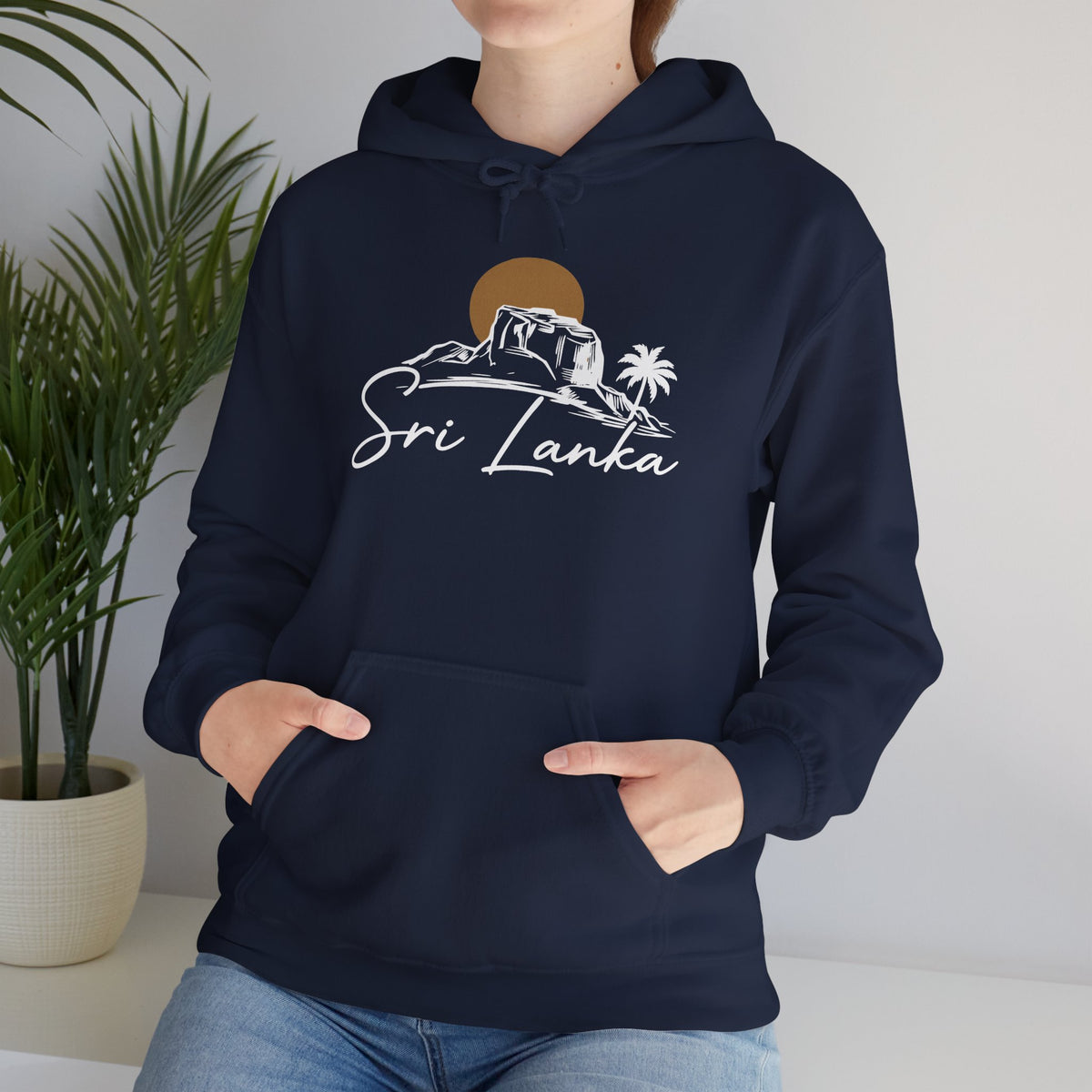 Sri Lanka Sunset Unisex Hoodie Palm Tree Beach Sweatshirt