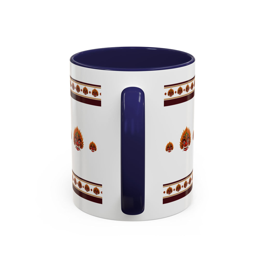 Raksha Mask Accent Coffee Mug Sri Lankan Design