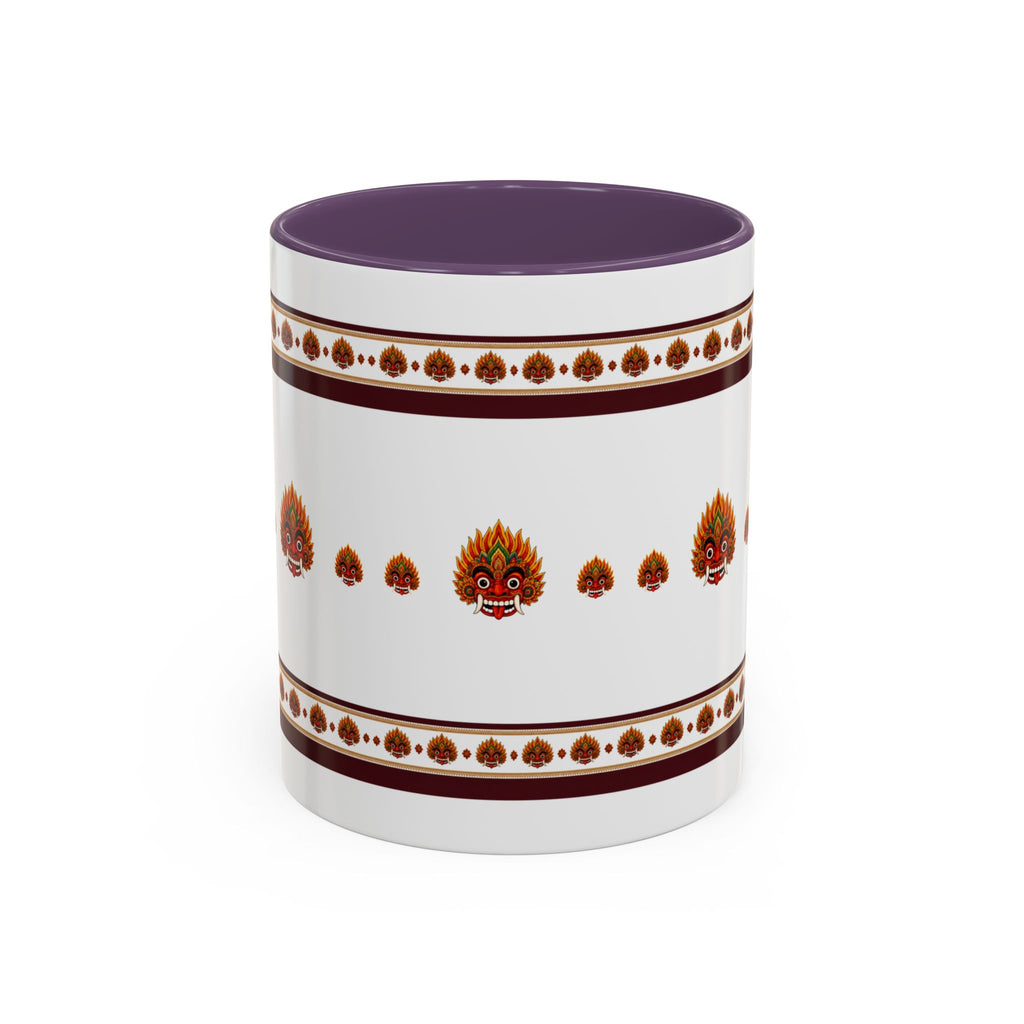 Raksha Mask Accent Coffee Mug Sri Lankan Design