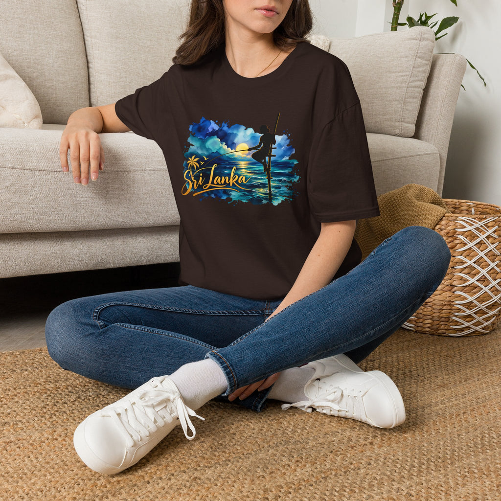 Sri Lanka Watercolor Surf T-Shirt
