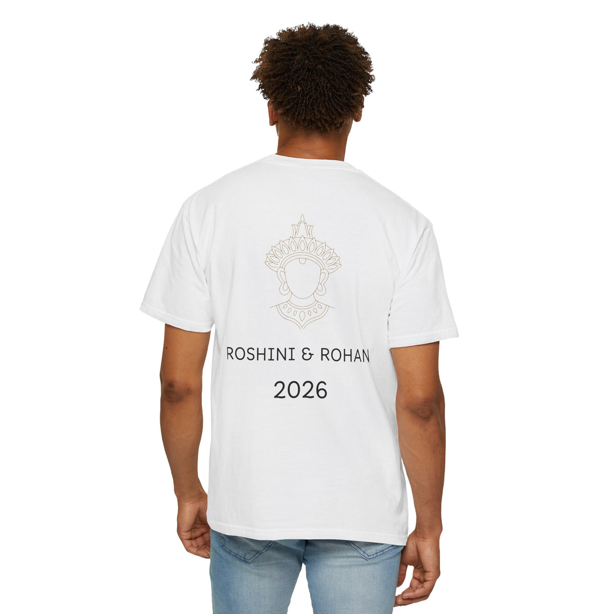 Sri Lanka Destination Wedding T-Shirt — "First Wedding Sri Lanka" Couple Tee (Roshini & Rohan 2026)