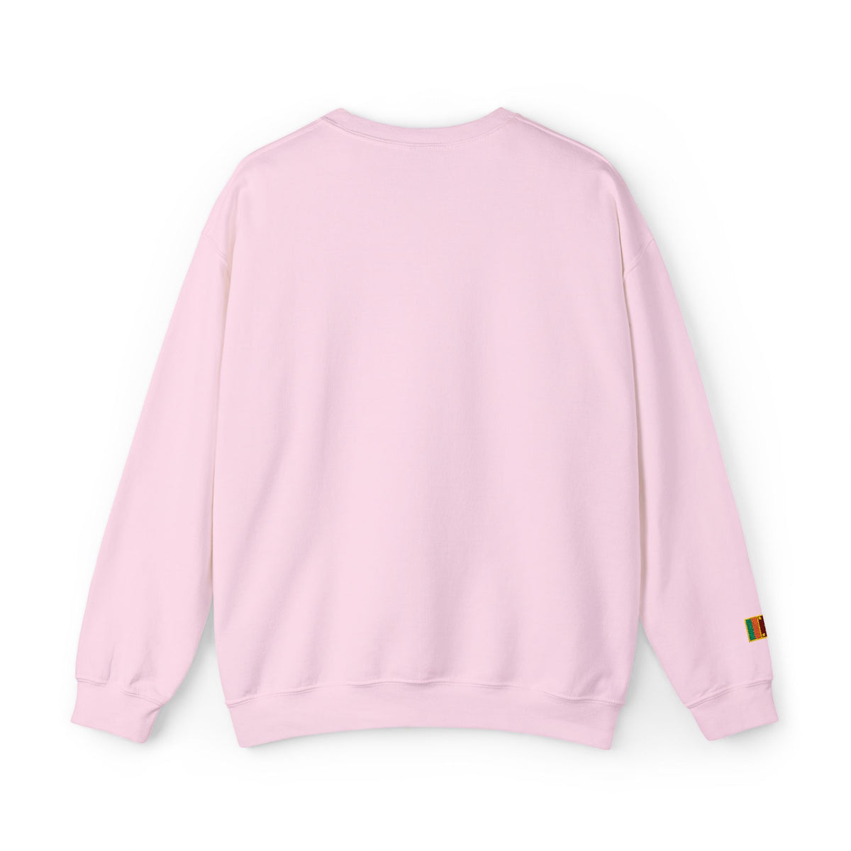 Embroideredlion face srilanka flag Minimal Palm Crest Sweatshirt — Small Tropical Logo Crewneck