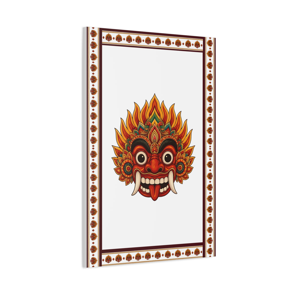 Raksha Mask Matte Canvas Stretched Wall Art