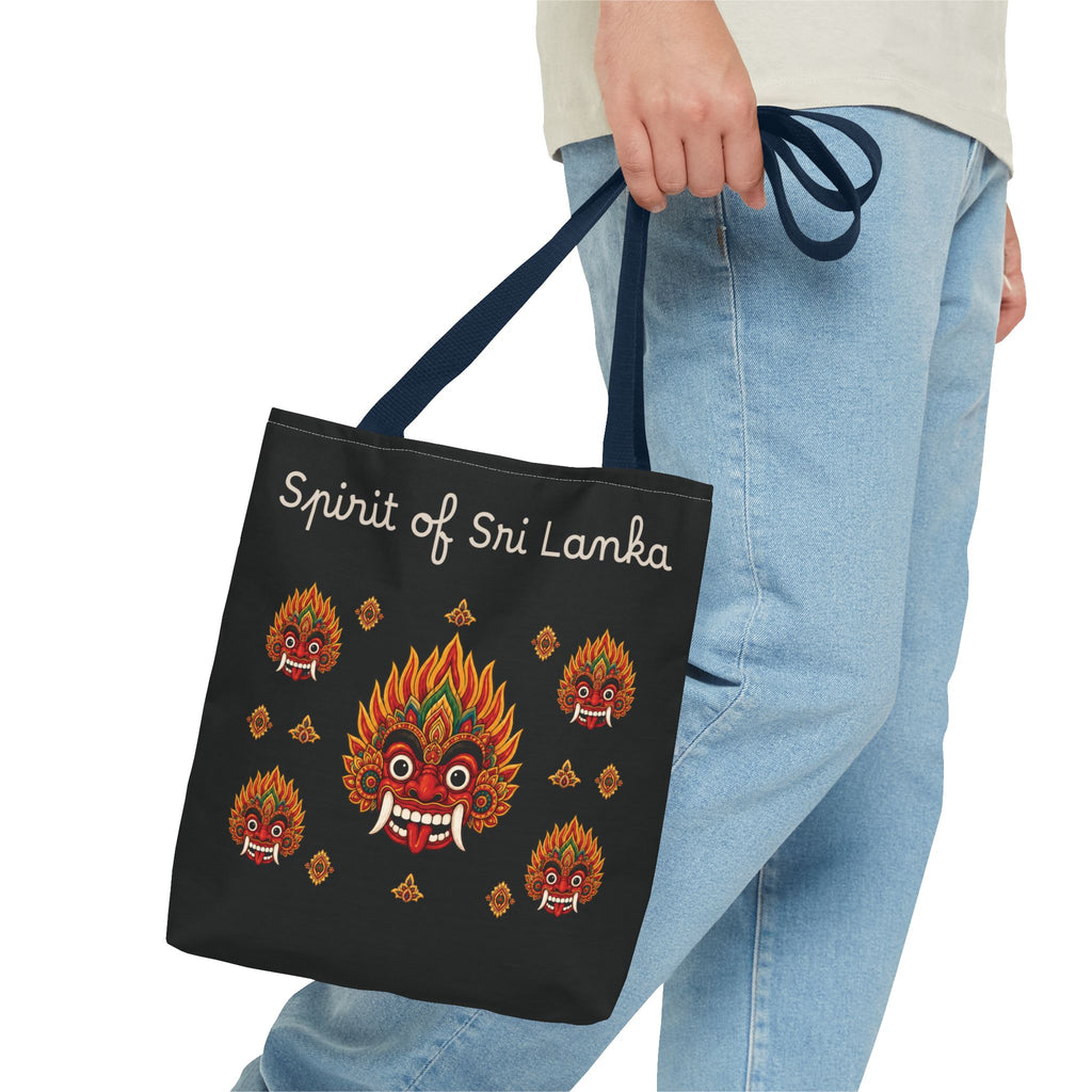 Sri Lankan Gift Tote Bag Spirit of Sri Lanka Raksha Mask Design