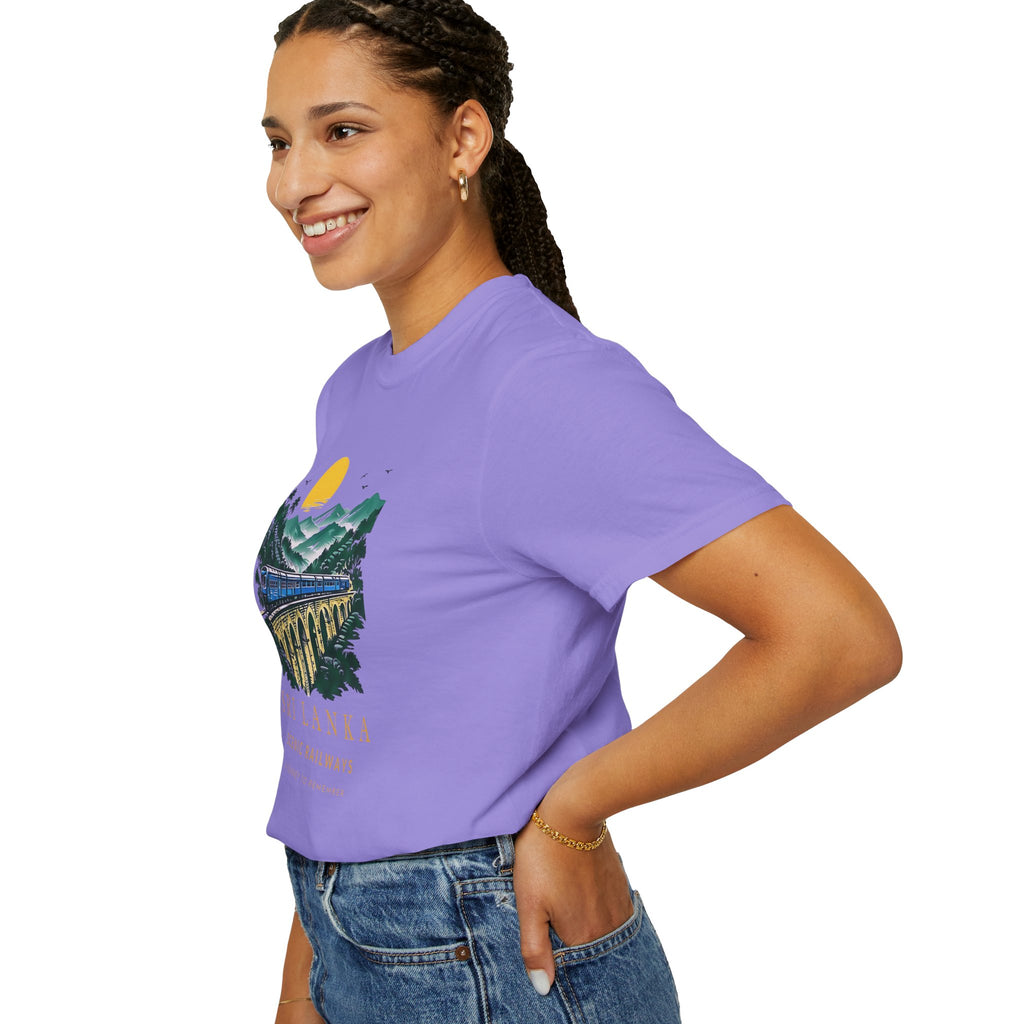 Sri Lanka Nine Arch Bridge Unisex T-Shirt Vintage Railway Tee