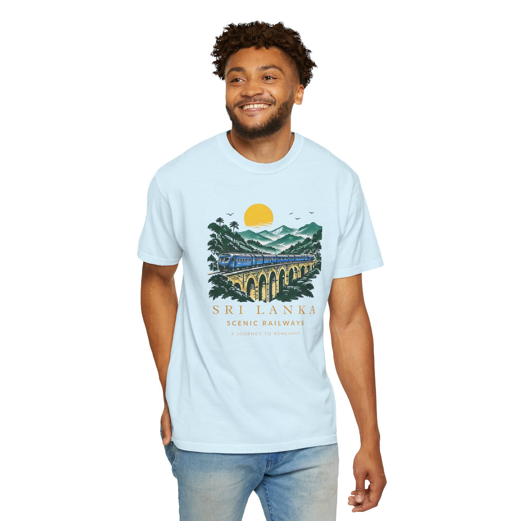 Sri Lanka Nine Arch Bridge Unisex T-Shirt Vintage Railway Tee