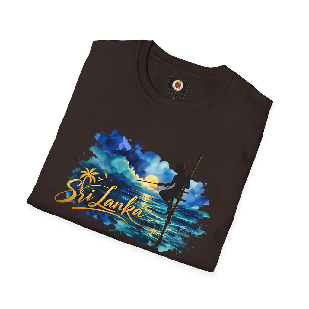 Sri Lanka Watercolor Surf T-Shirt
