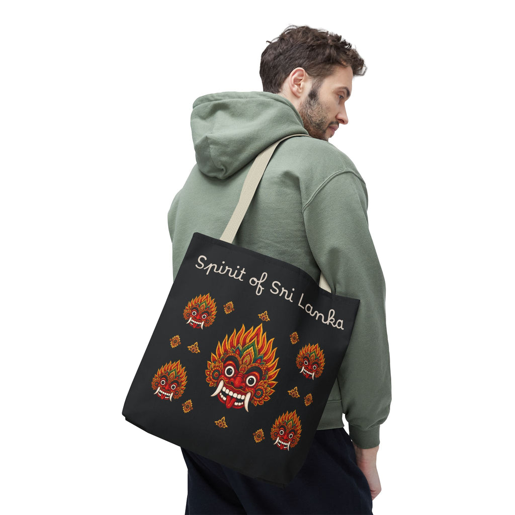 Sri Lankan Gift Tote Bag Spirit of Sri Lanka Raksha Mask Design