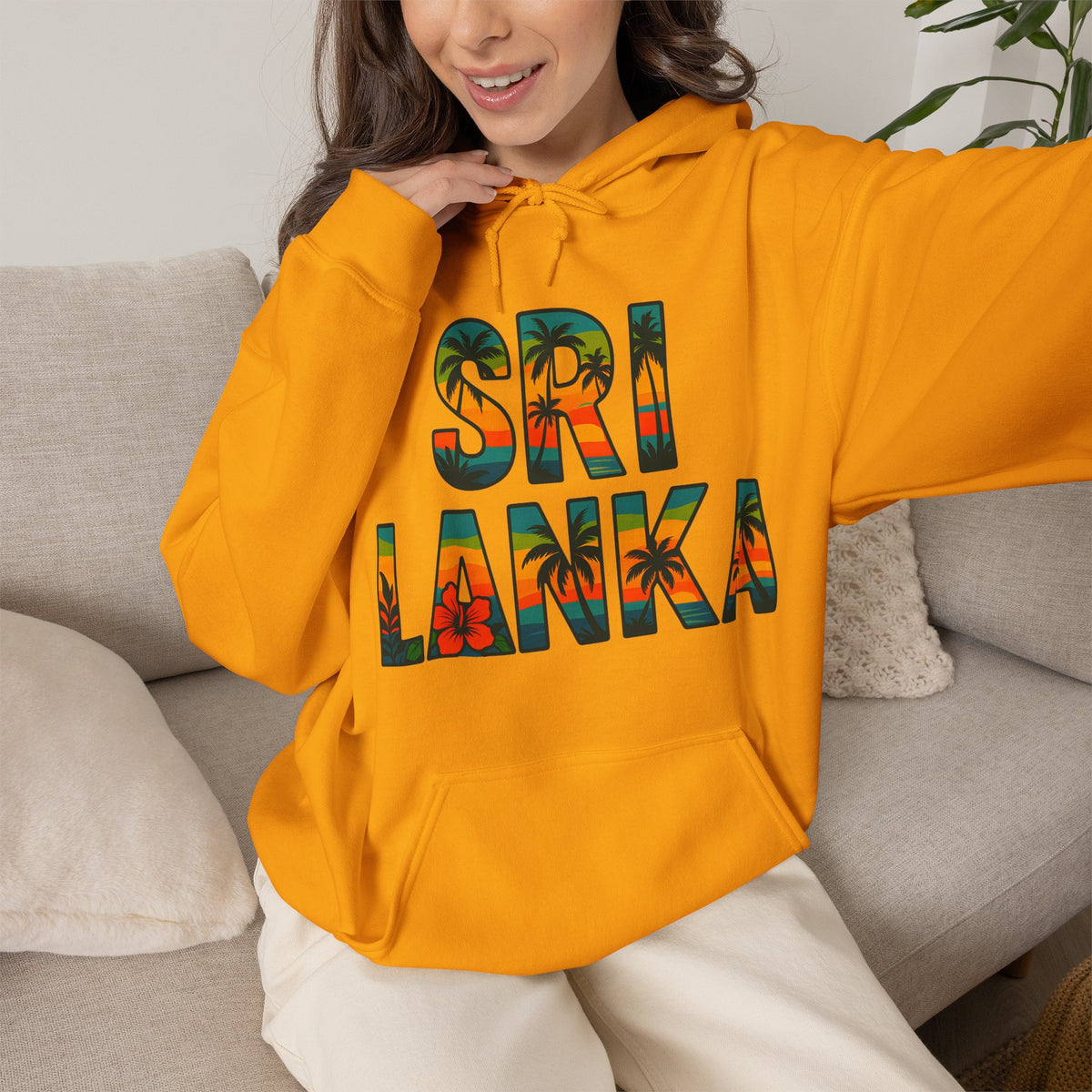 Sri Lanka Tropical Graphic Hoodie | Unisex Heritage Gift