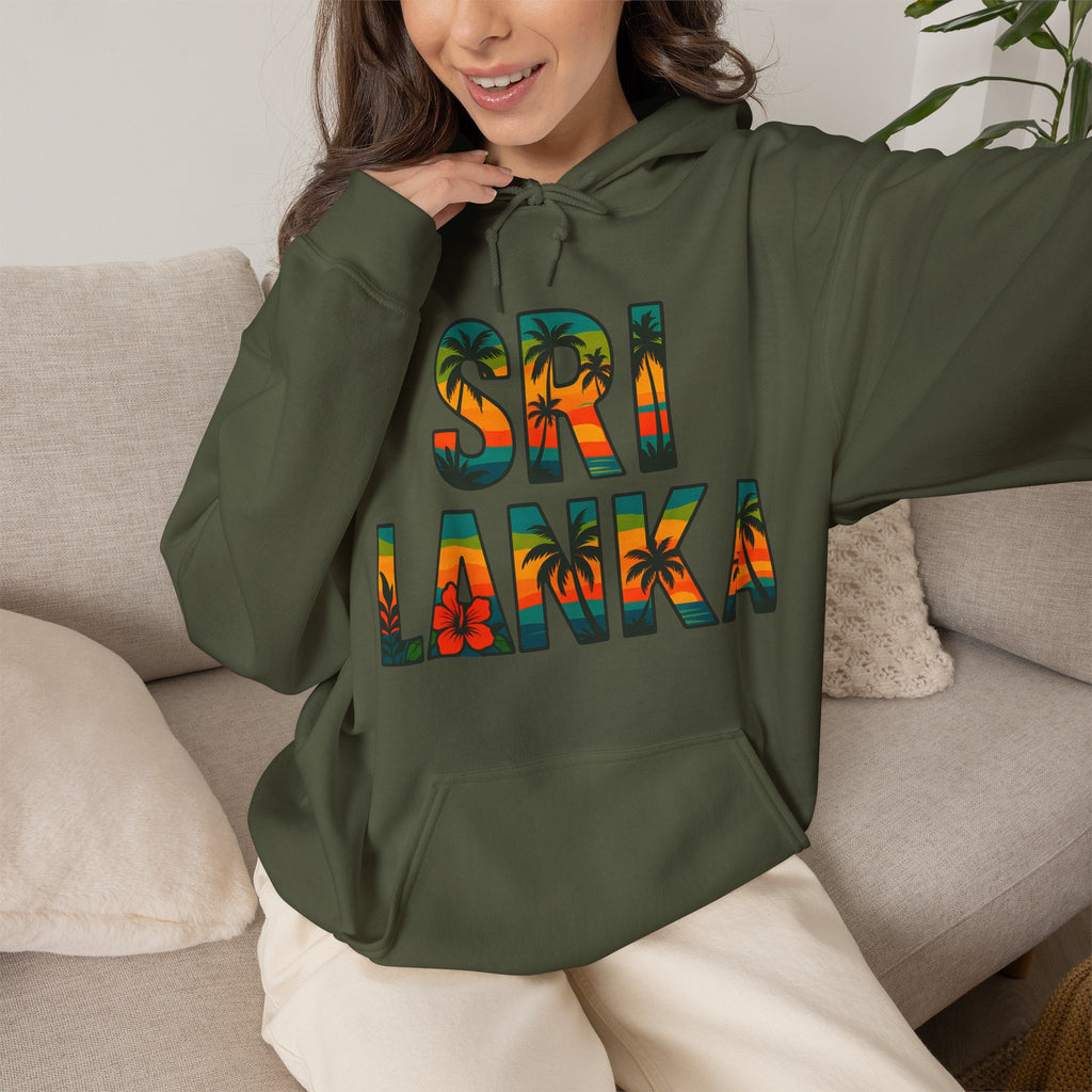 Sri Lanka Tropical Graphic Hoodie | Unisex Heritage Gift