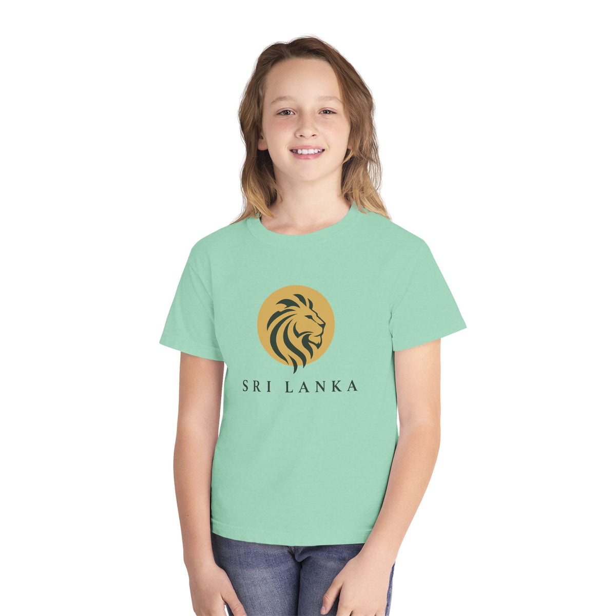 Sri Lanka Lion Kids’ T-Shirt | Garment-Dyed Cotton