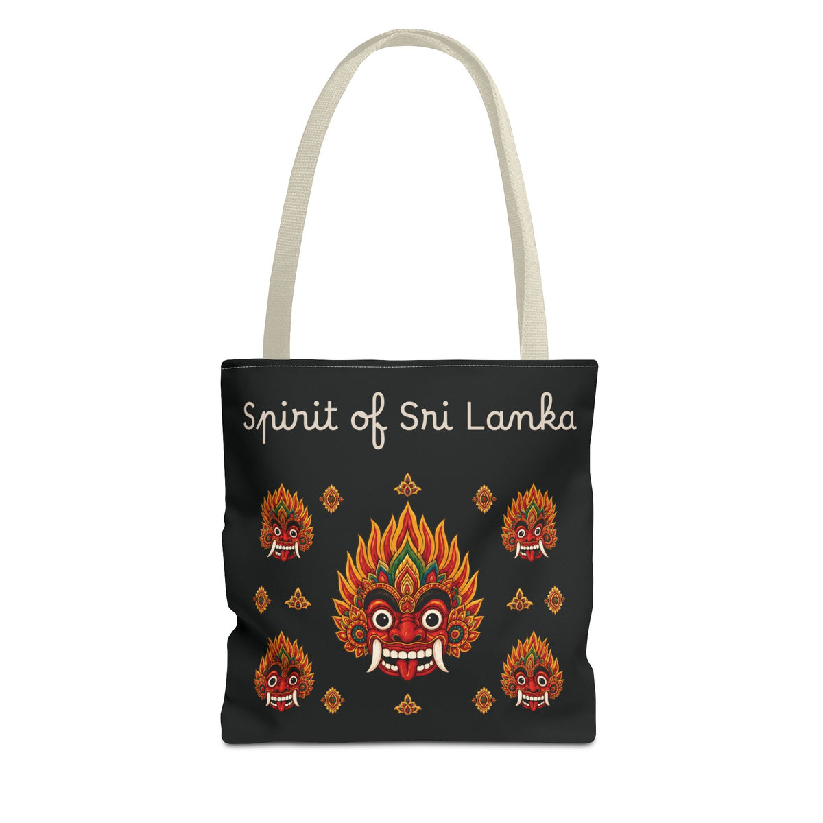 Sri Lankan Gift Tote Bag Spirit of Sri Lanka Raksha Mask Design