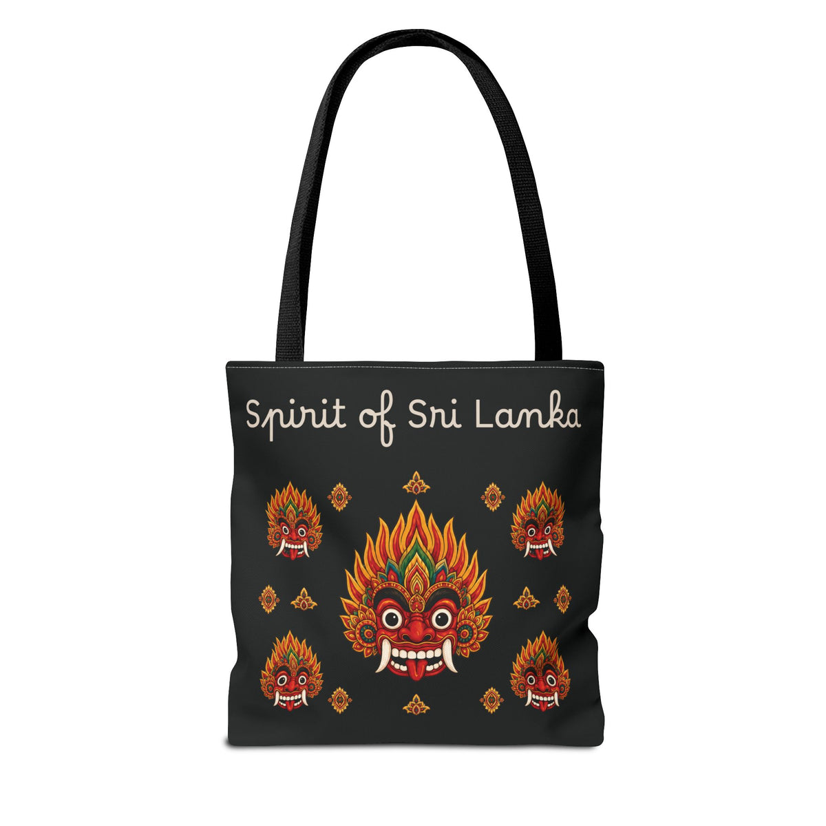 Sri Lankan Gift Tote Bag Spirit of Sri Lanka Raksha Mask Design