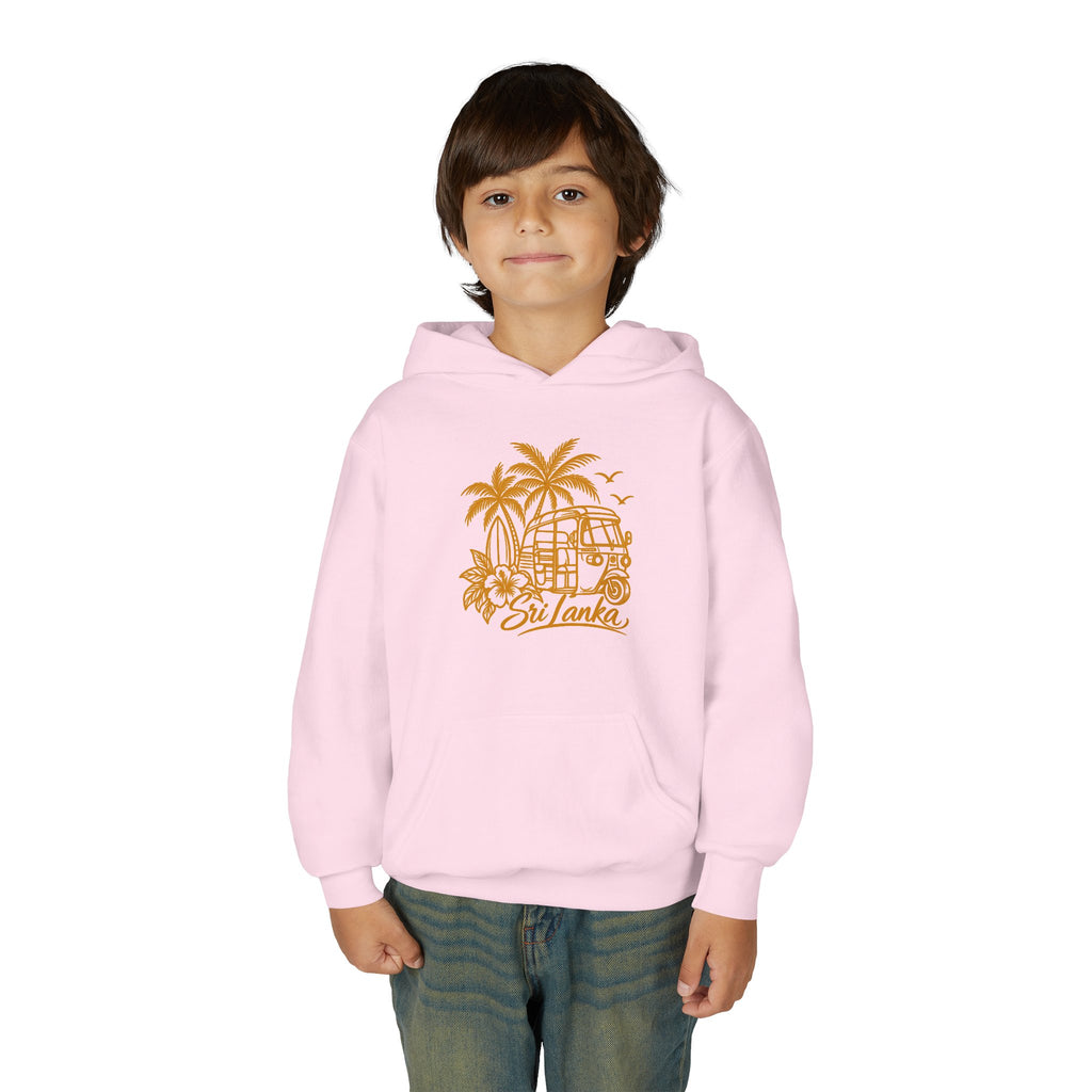 Sri Lanka Kids Hoodie Tropical Palm Tree Island Design