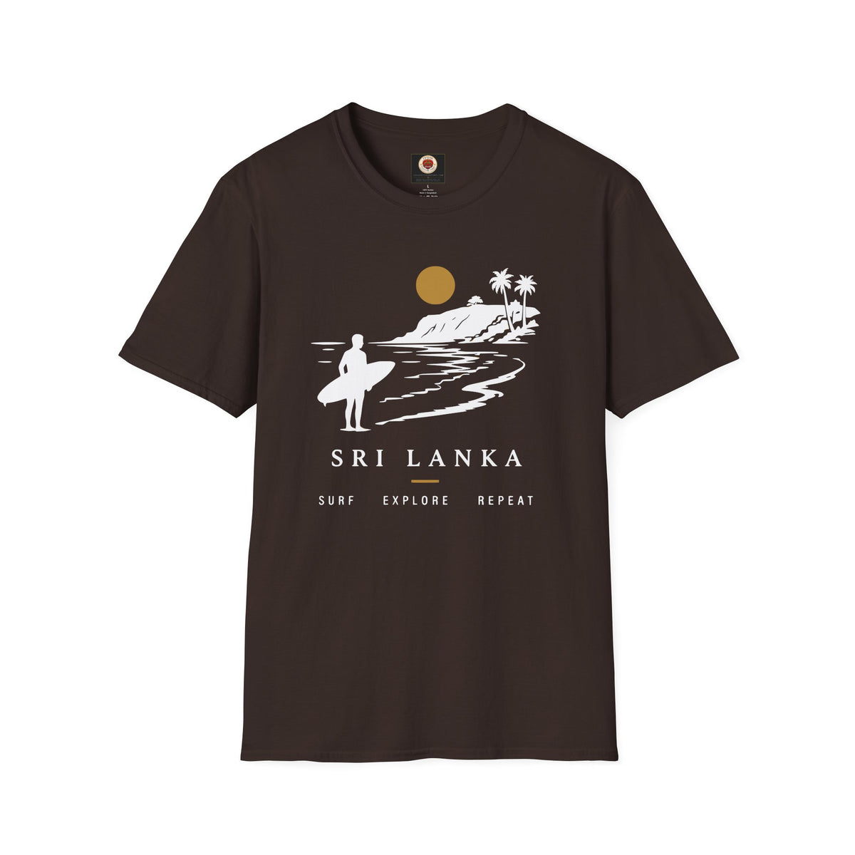 Sri Lanka Surf  Unisex T-Shirt  Surf Explore Repeat Beach Tee