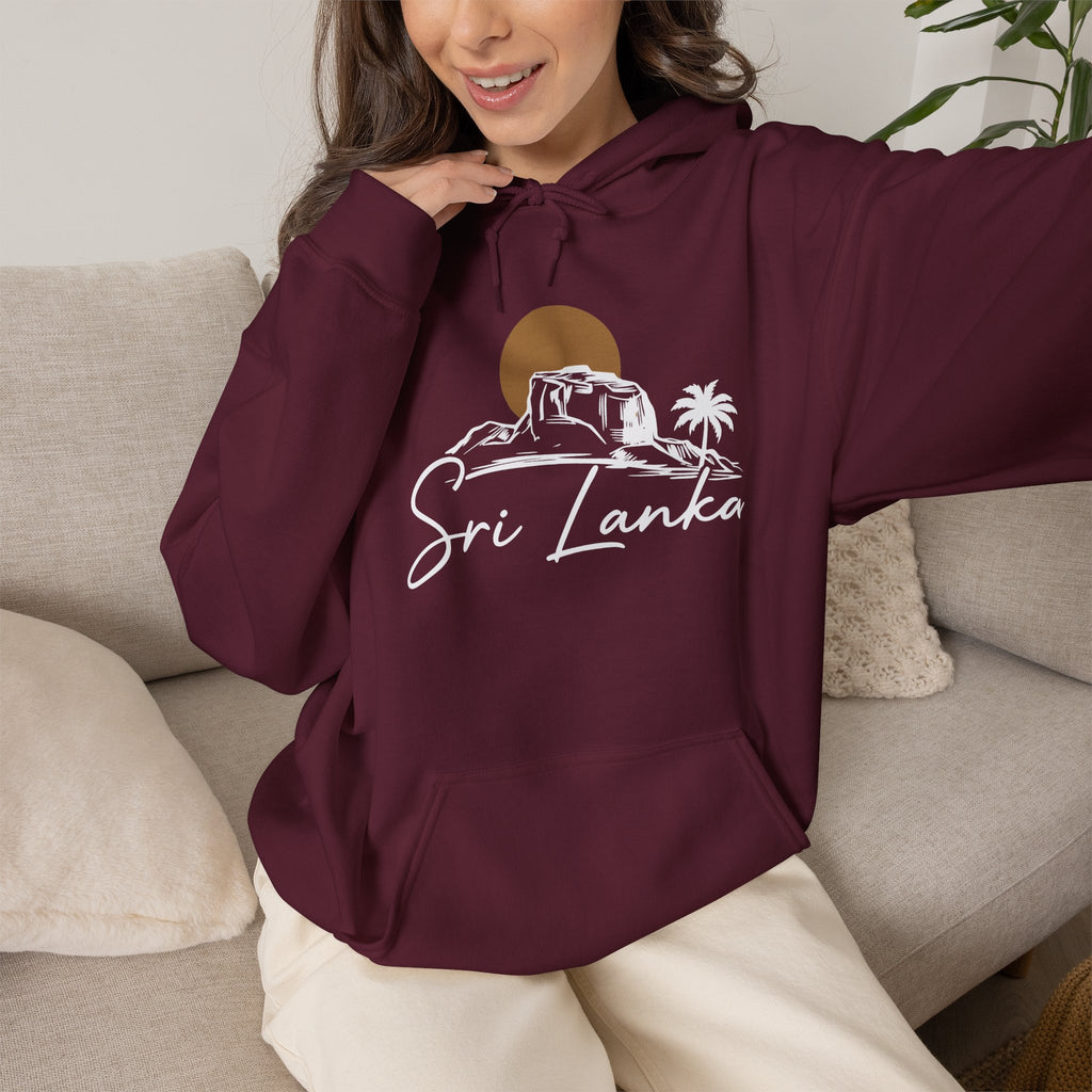 Sri Lanka Sunset Unisex Hoodie Palm Tree Beach Sweatshirt