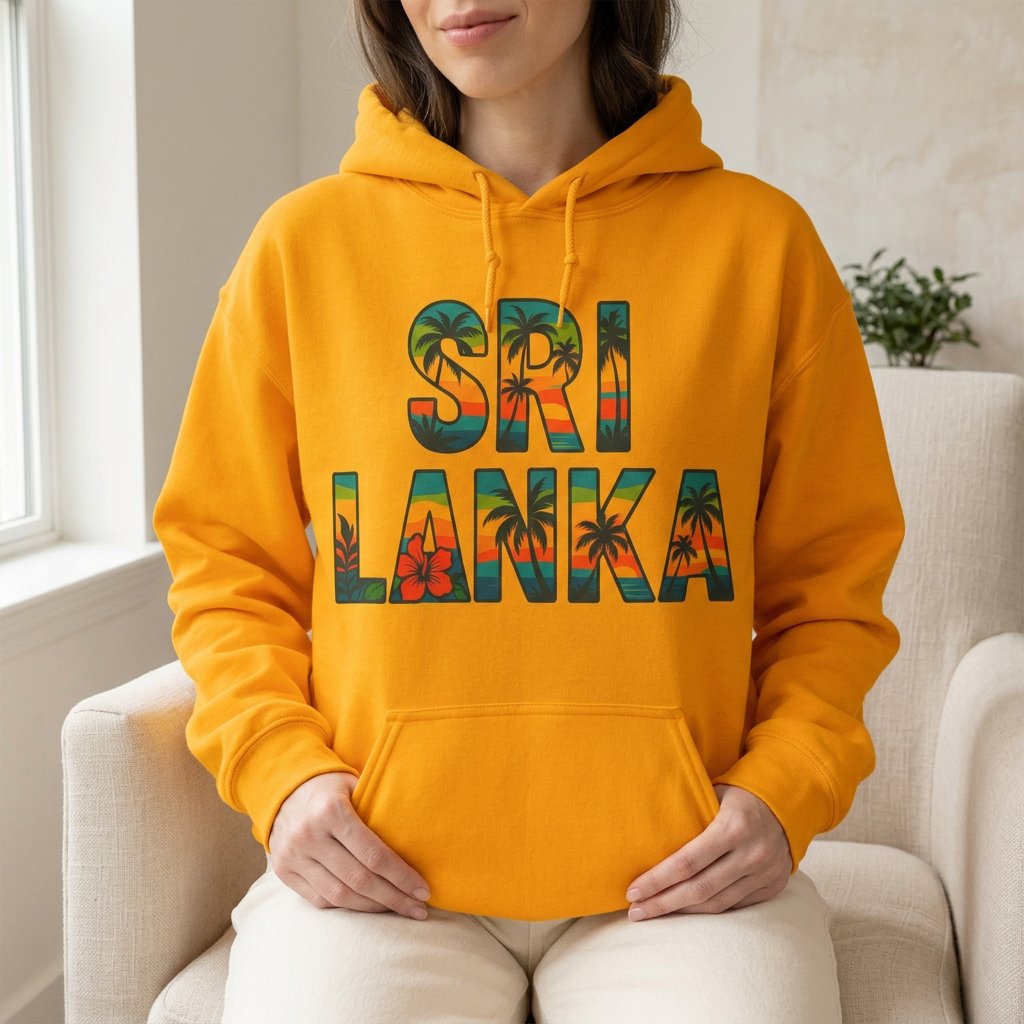 Sri Lanka Tropical Graphic Hoodie | Unisex Heritage Gift