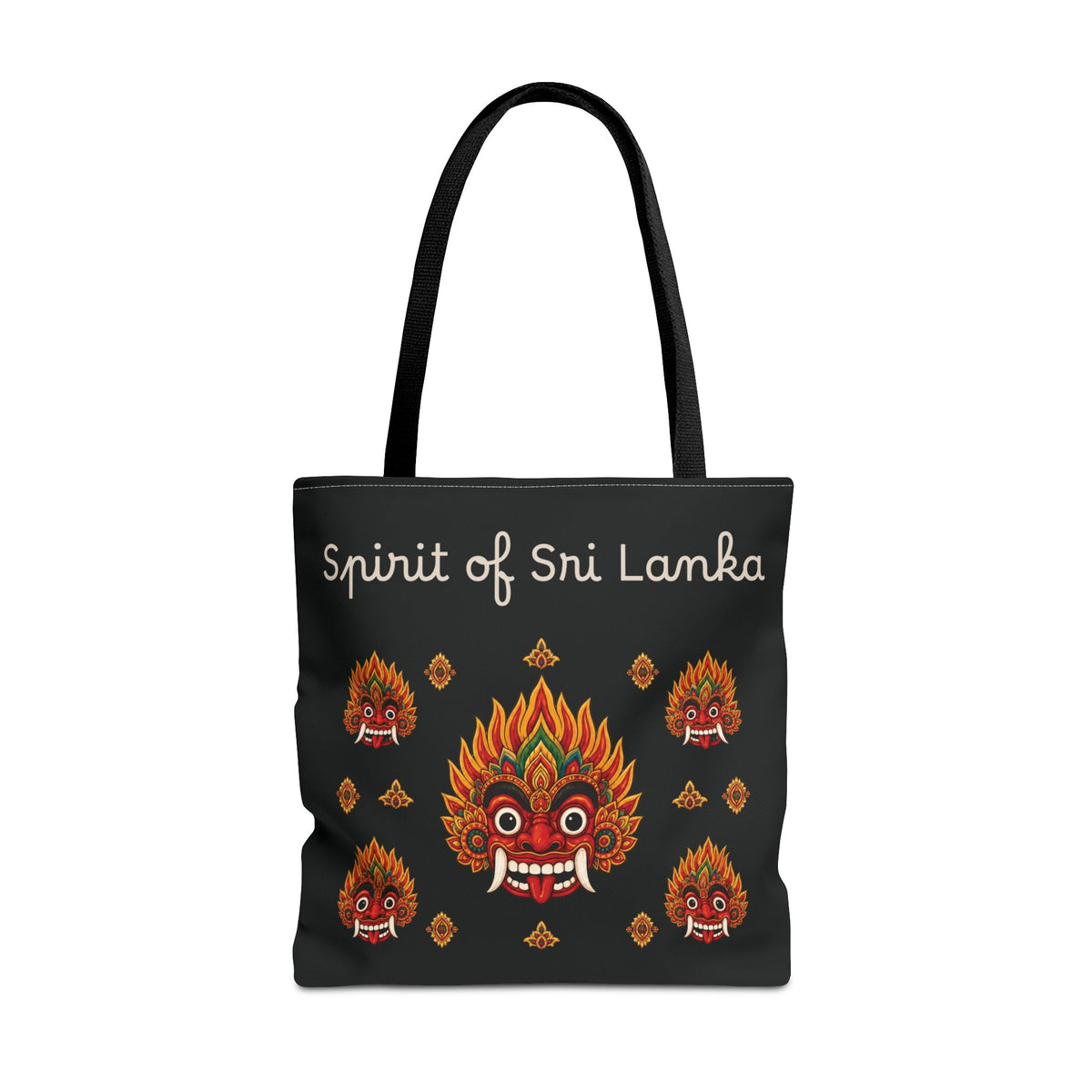 Sri Lankan Gift Tote Bag Spirit of Sri Lanka Raksha Mask Design