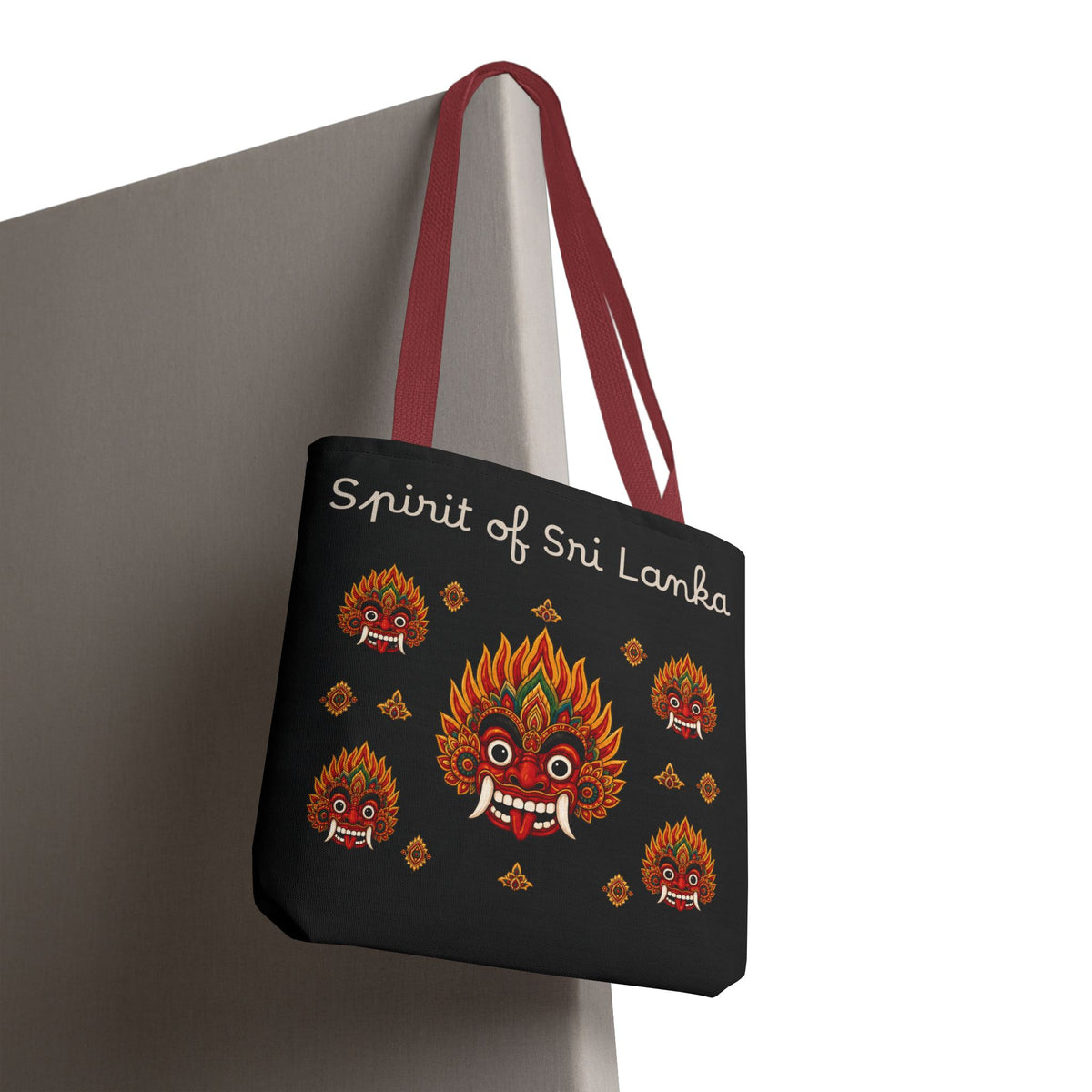 Sri Lankan Gift Tote Bag Spirit of Sri Lanka Raksha Mask Design