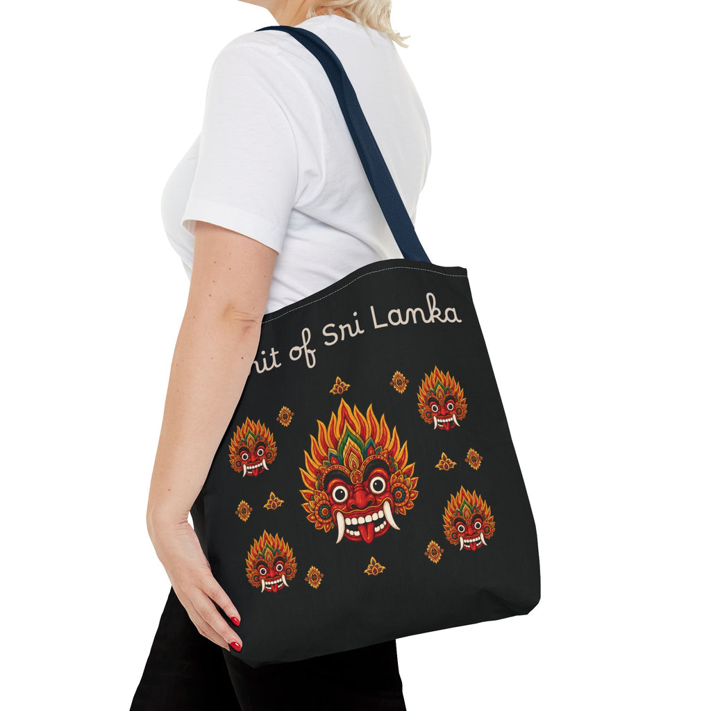 Sri Lankan Gift Tote Bag Spirit of Sri Lanka Raksha Mask Design