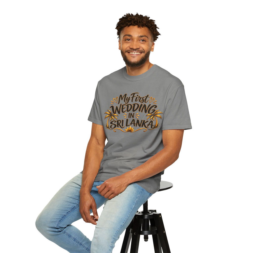 Sri Lanka Unisex Wedding T-Shirt – My First Wedding in Sri Lanka