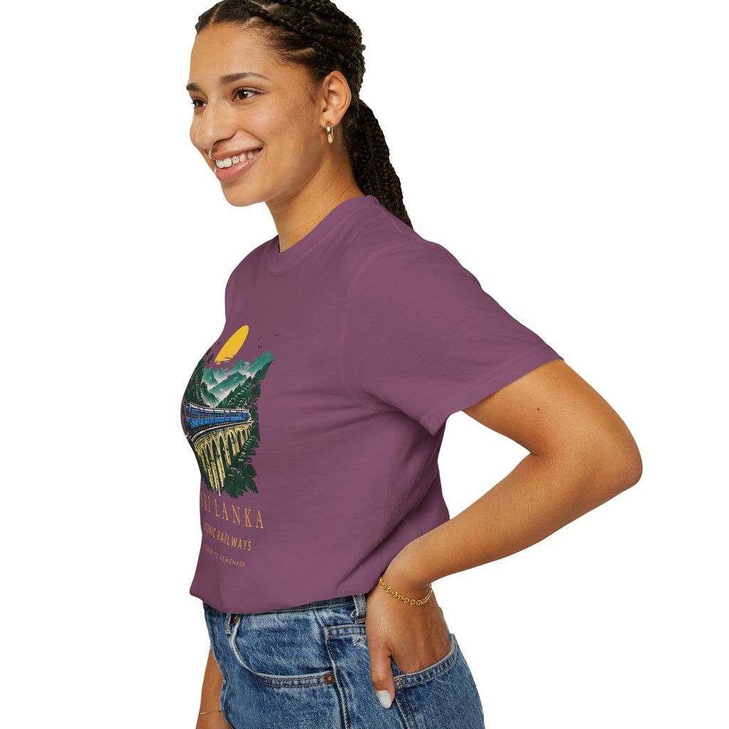 Sri Lanka Nine Arch Bridge Unisex T-Shirt Vintage Railway Tee