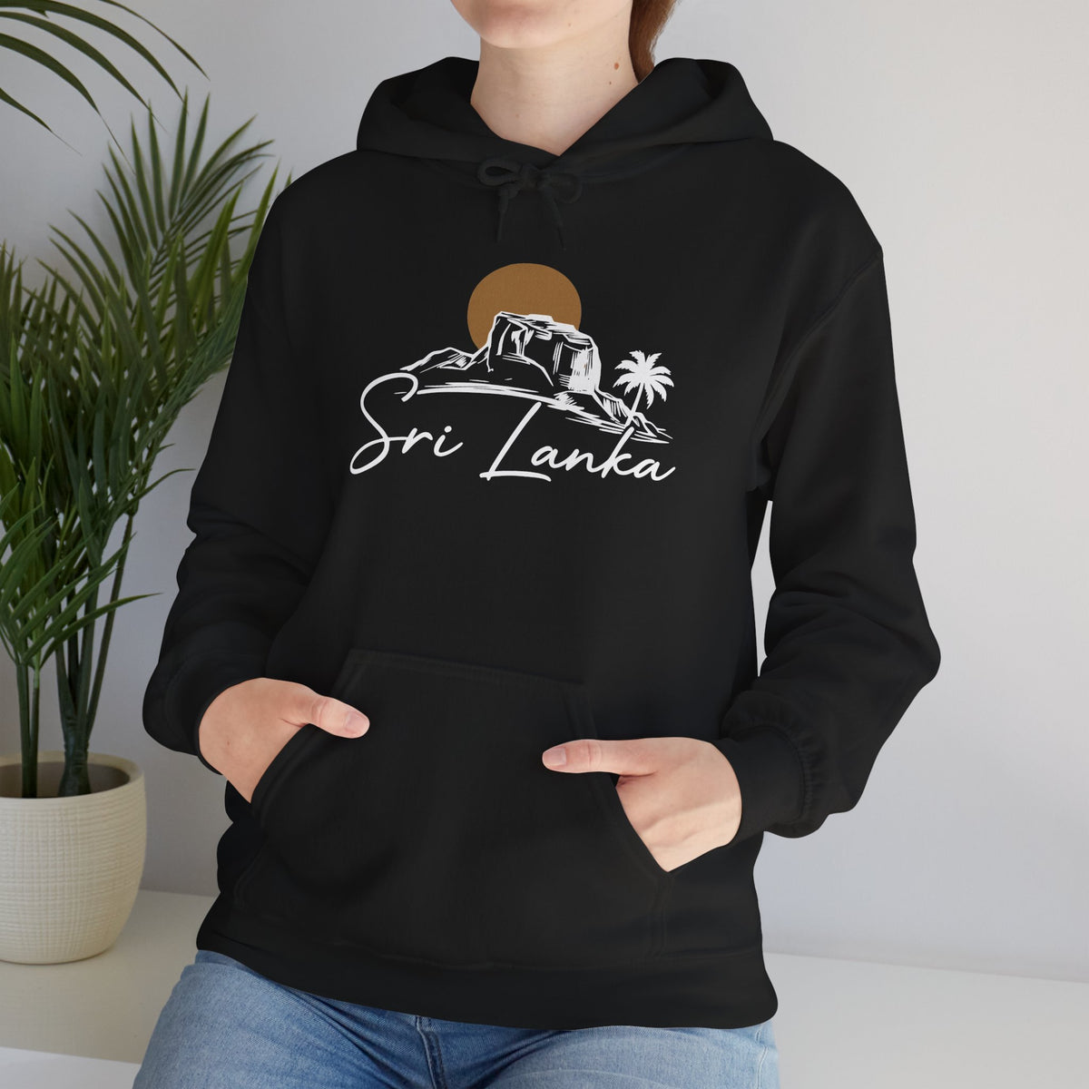 Sri Lanka Sunset Unisex Hoodie Palm Tree Beach Sweatshirt