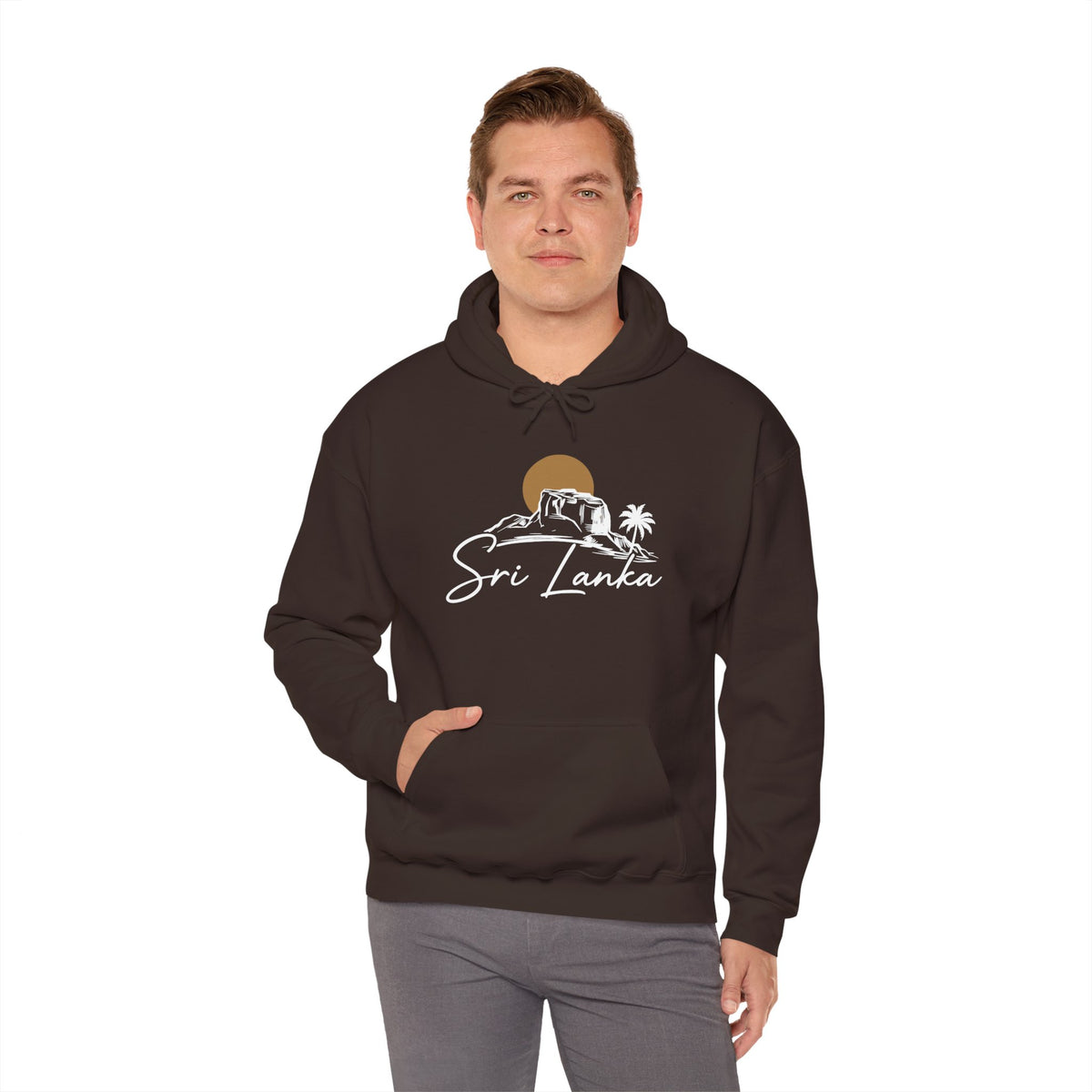 Sri Lanka Sunset Unisex Hoodie Palm Tree Beach Sweatshirt