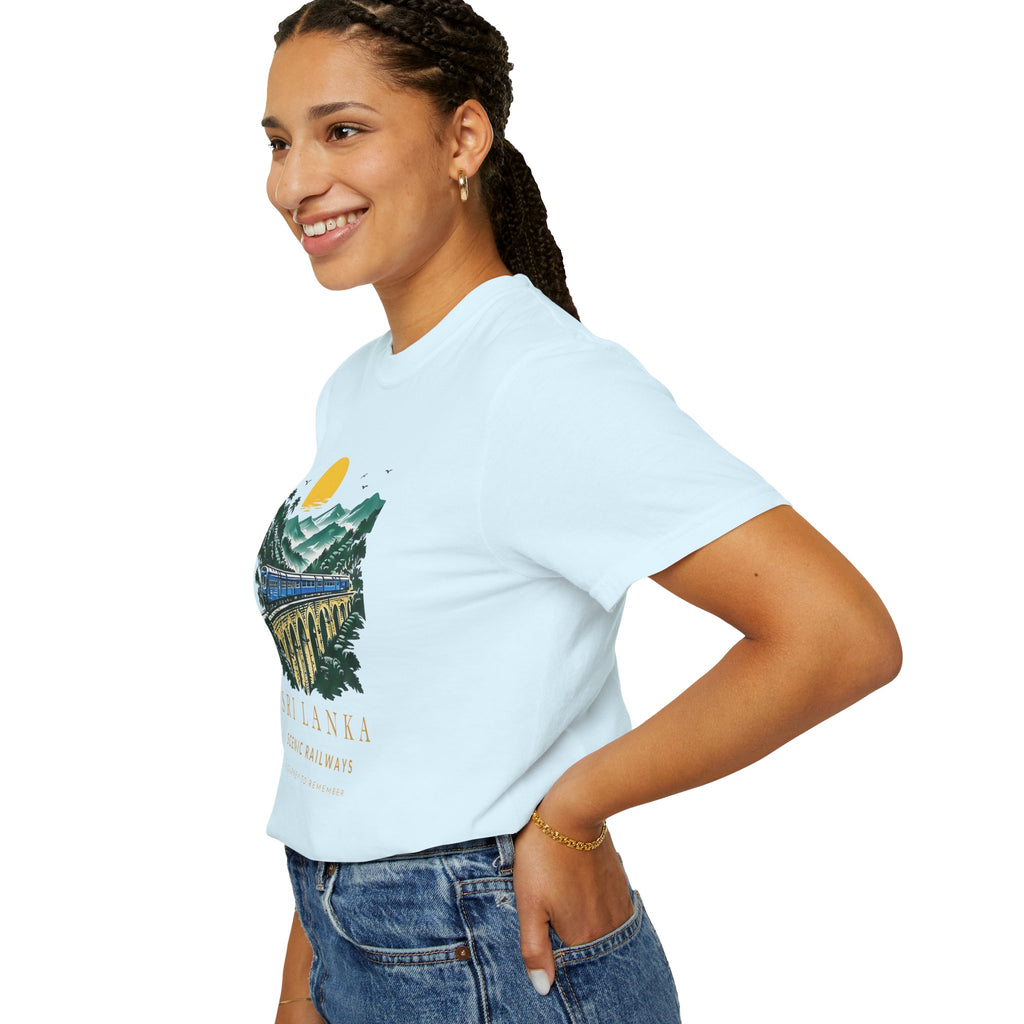 Sri Lanka Nine Arch Bridge Unisex T-Shirt Vintage Railway Tee