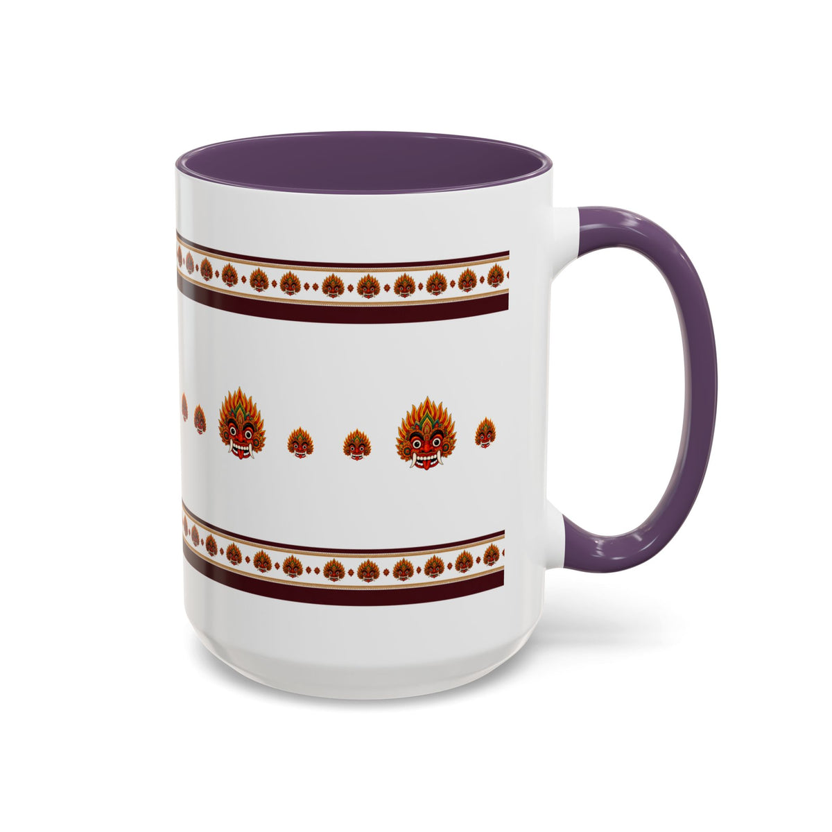 Raksha Mask Accent Coffee Mug Sri Lankan Design