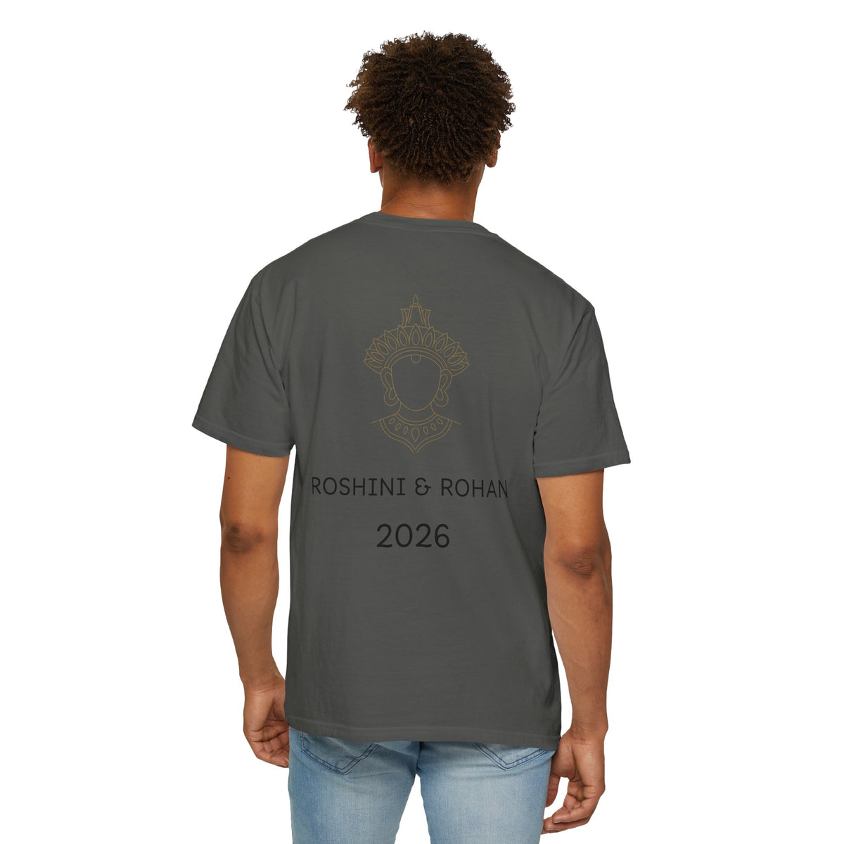 Sri Lanka Destination Wedding T-Shirt — "First Wedding Sri Lanka" Couple Tee (Roshini & Rohan 2026)