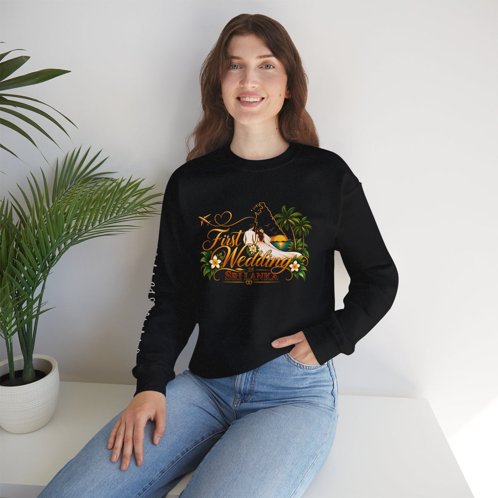 Personalized Sri Lanka Wedding Sweatshirt – Unisex Crewneck