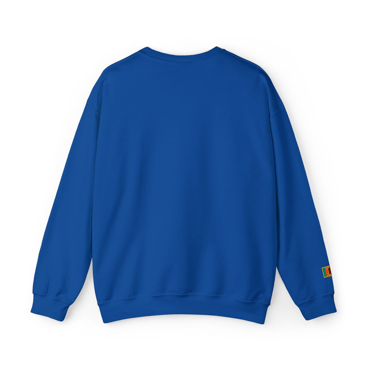 Embroideredlion face srilanka flag Minimal Palm Crest Sweatshirt — Small Tropical Logo Crewneck