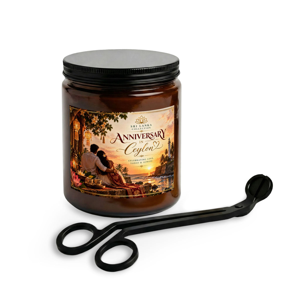 Anniversary Ceylon Candle Set with Wick Trimmer